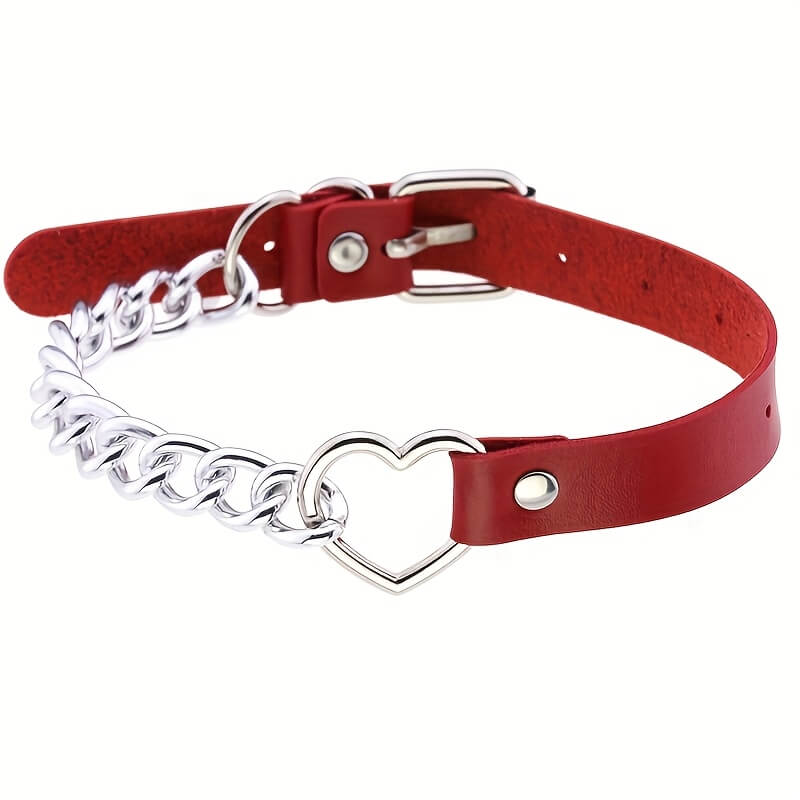 Punk Heart Chain Choker