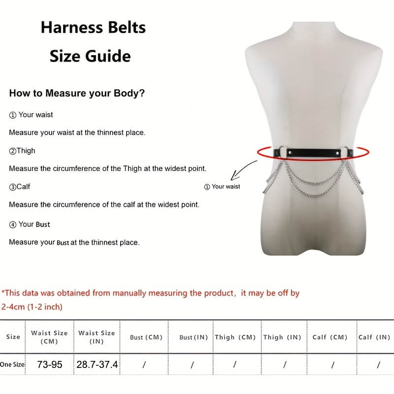 Punk Vintage Gothic Body Chain Belt