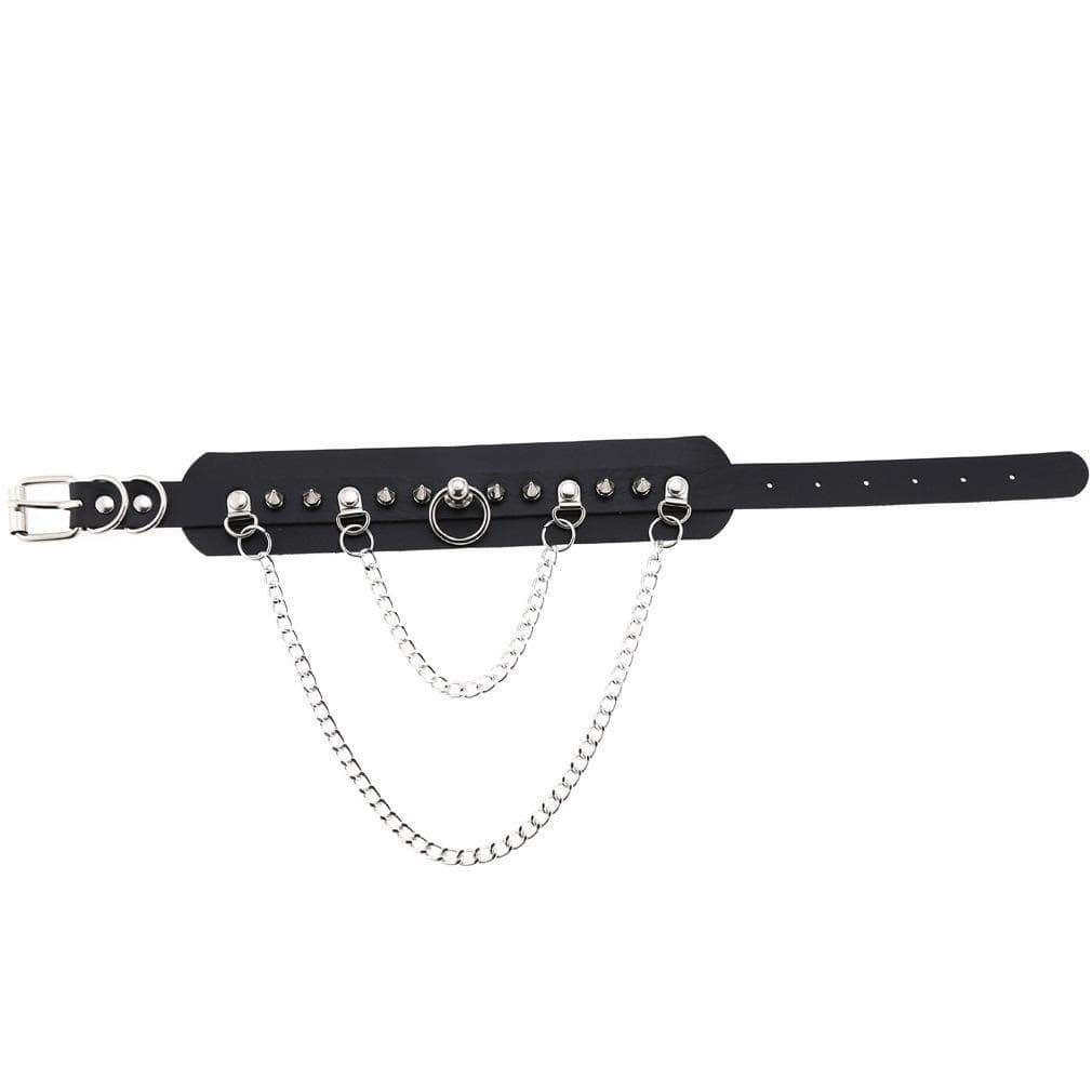 Women's Gothic Rivets&Chains Wide Chokers - Punk Lovers