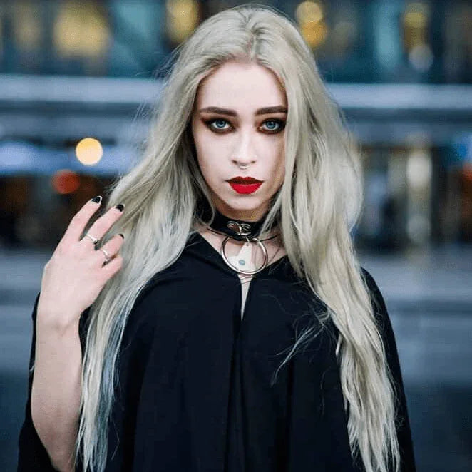 Women's Punk Black Choker With Big O-ring - Punk Lovers