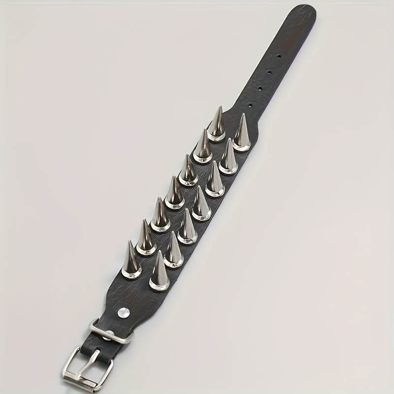 Punk Studded Spike Bracelet