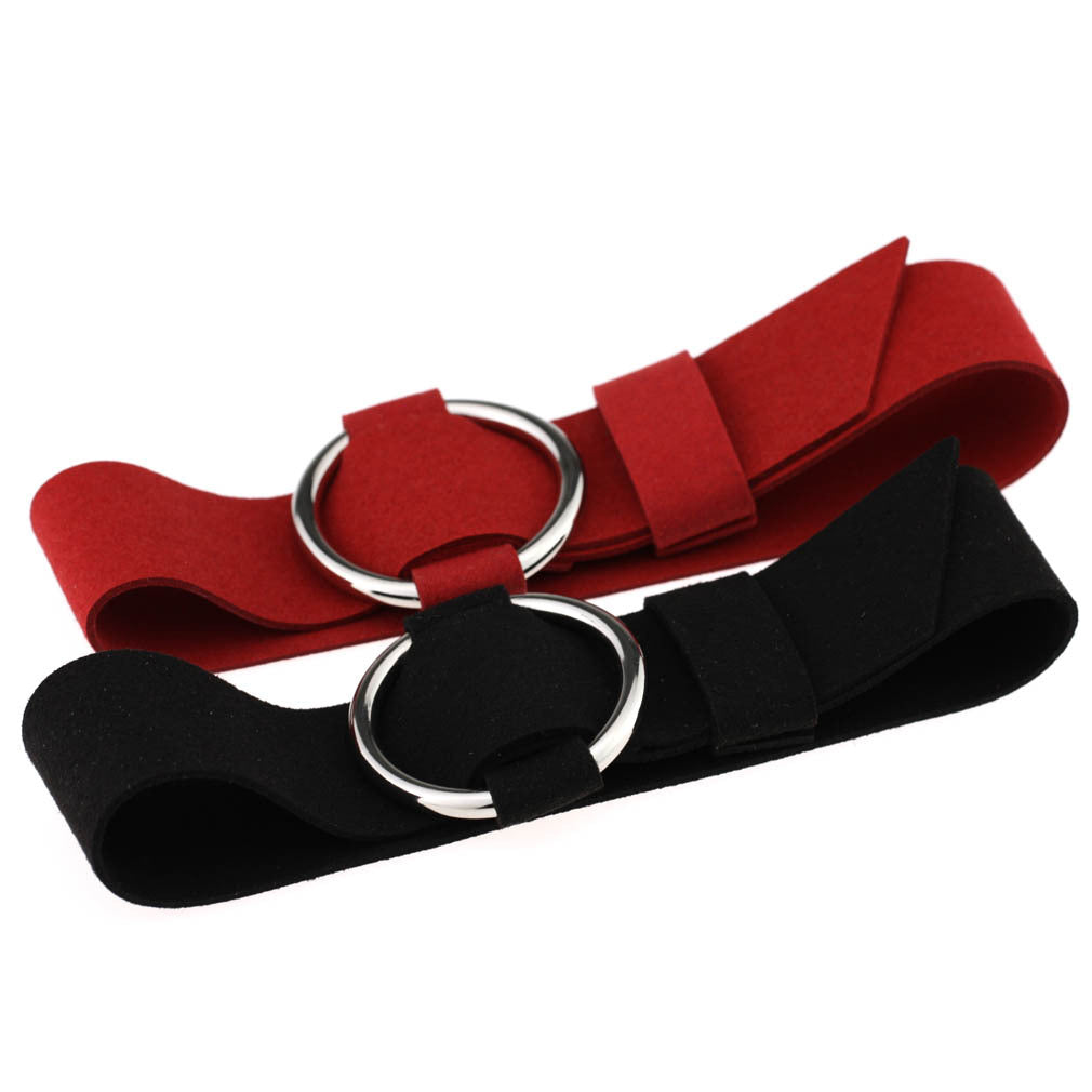 Punk Rock Triple Ring Leather Choker - Purple | Punk Lovers