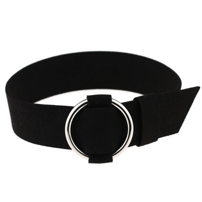 Punk Rock Triple Ring Leather Choker - Green | Punk Lovers