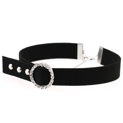 Punk Triple Row Flag Leather Choker - Green | Punk Lovers