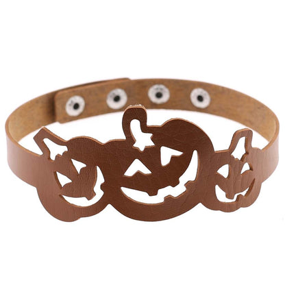 Hollow Pumpkin Necklace Choker - Light Coffee - Punk Lovers