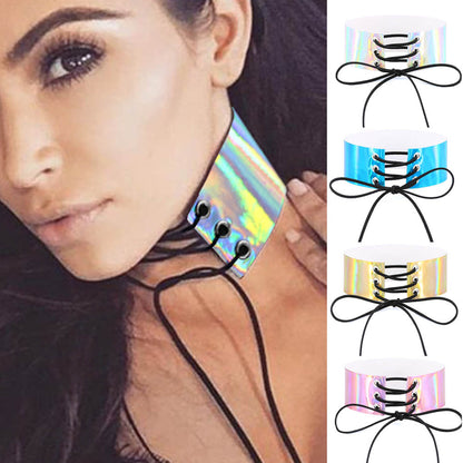 Gothic Bondage Cage Collar Necklace - White Color | Punk Lovers
