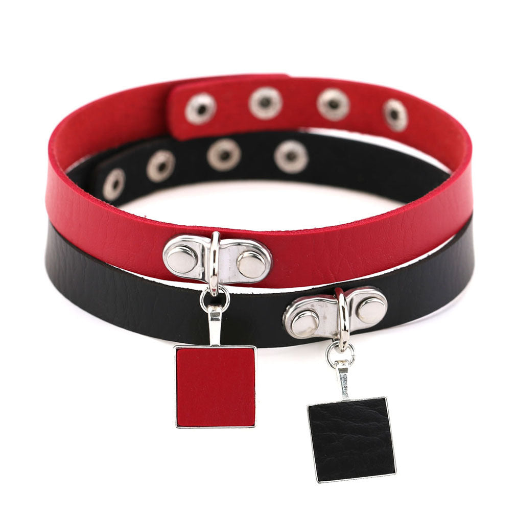 Gothic Metal Chain Choker Necklace - Green | Punk Lovers