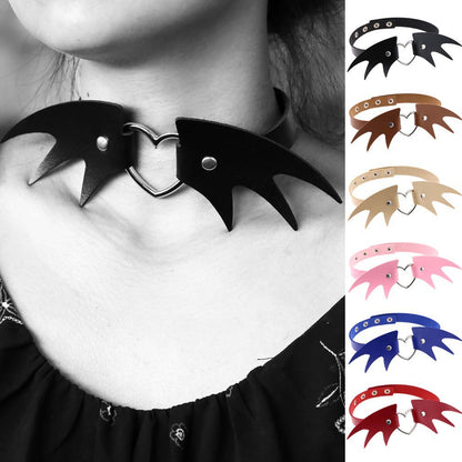 Punk Rock Triple Ring Leather Choker - White | Punk Lovers