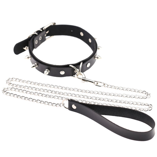 Punk Rivet Leather Choker - Punk Lovers Gothic Jewelry