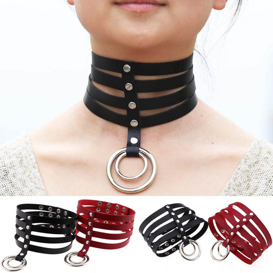 Punk Velvet Rhinestone Necklace - Yellow | Punk Lovers