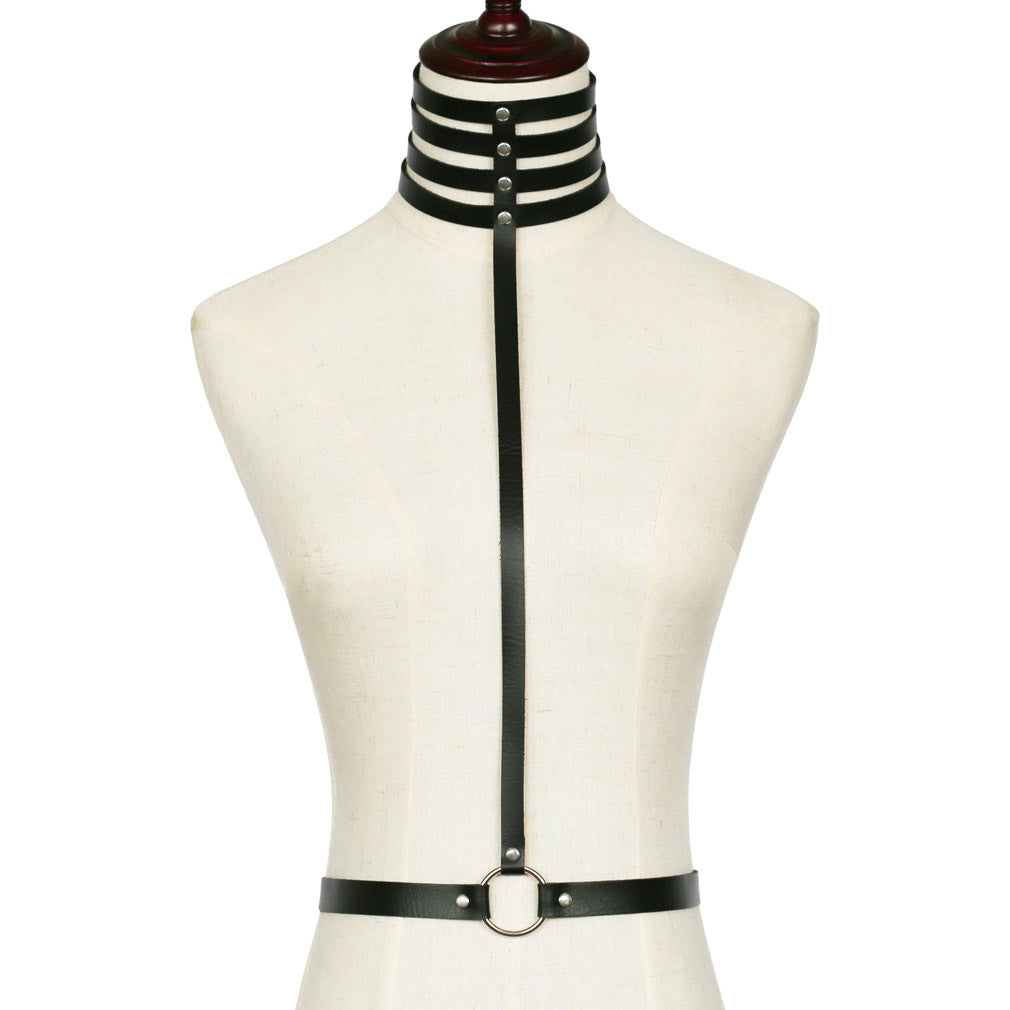 Gothic V-Shape Rhinestone Choker - Red | Punk Lovers