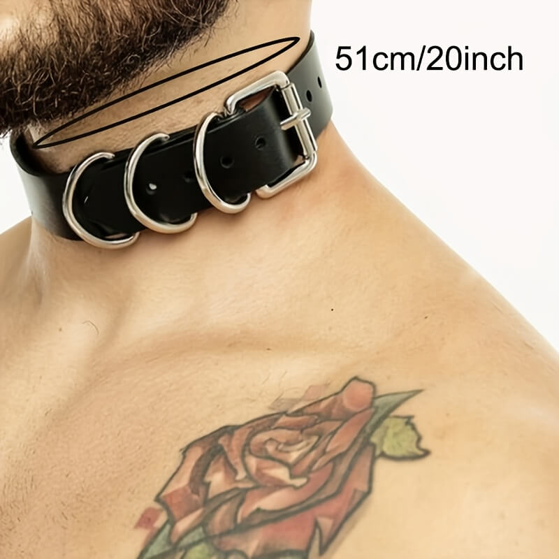 Hip Hop PU Leather Choker - Punk Lovers