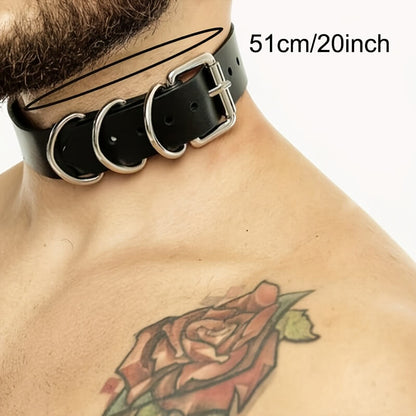 Hip Hop PU Leather Choker - Punk Lovers