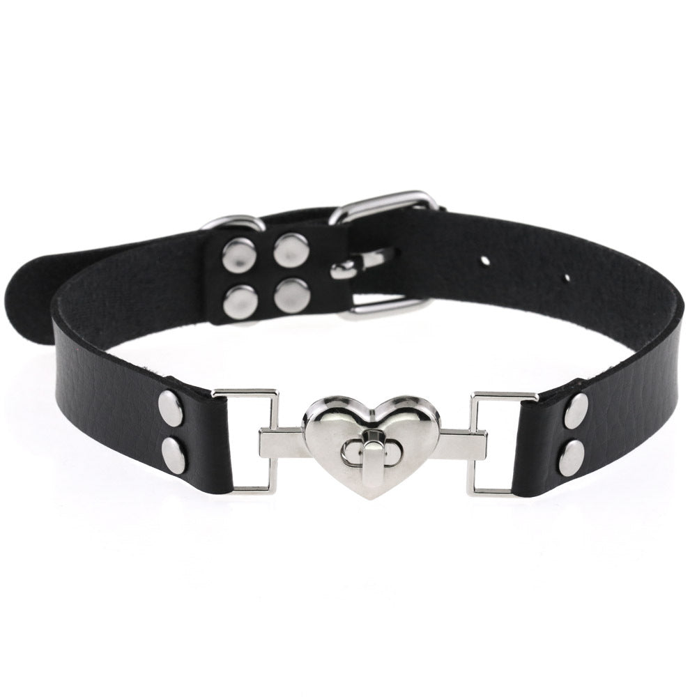 Alternative Punk Heart Pendant Necklace - White | Punk Lovers