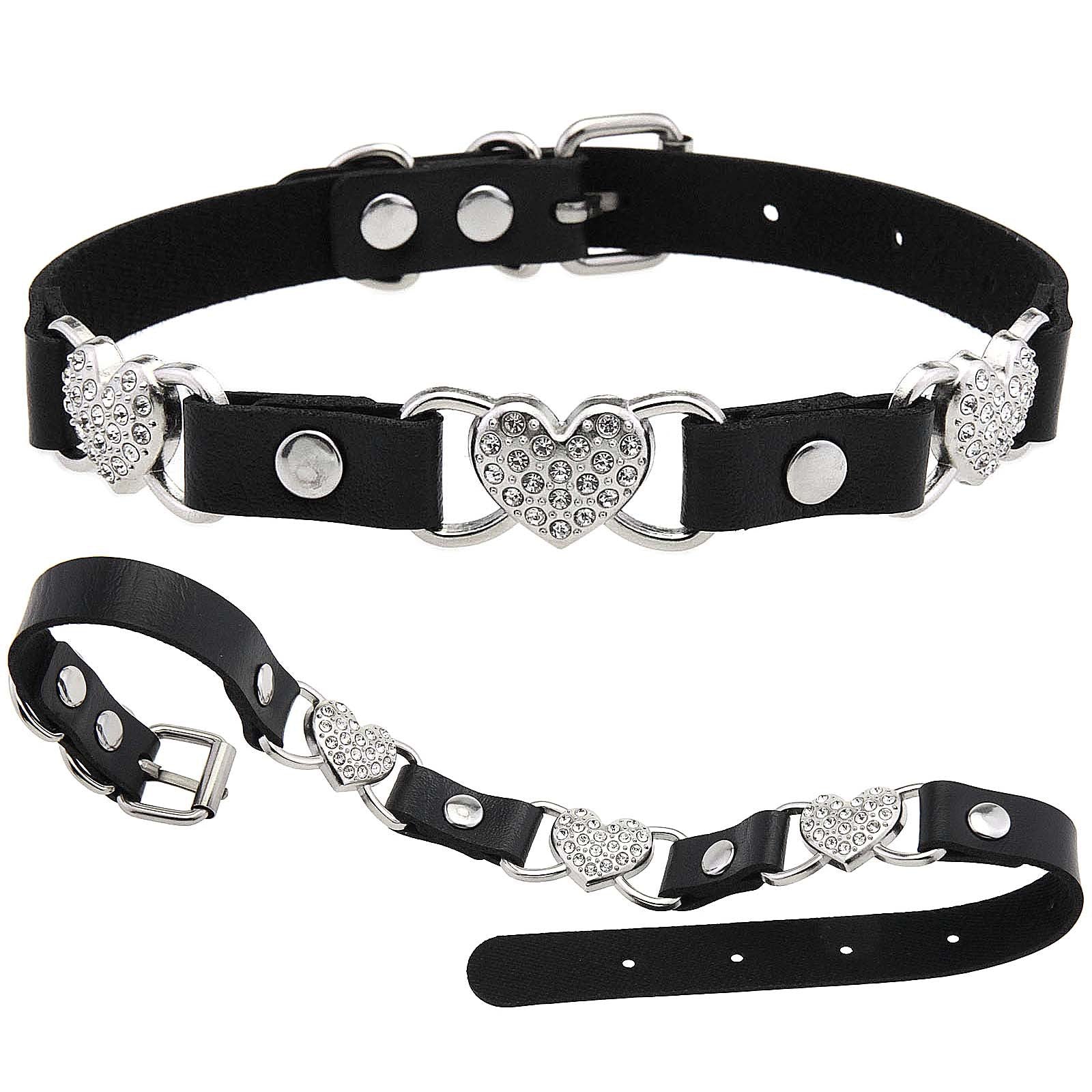 Punk Rivet Leather Choker - Punk Lovers