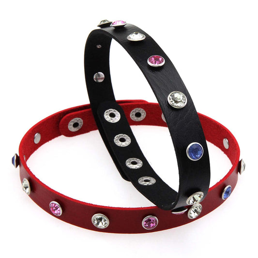 Punk Rivet Leather Choker - Punk Lovers