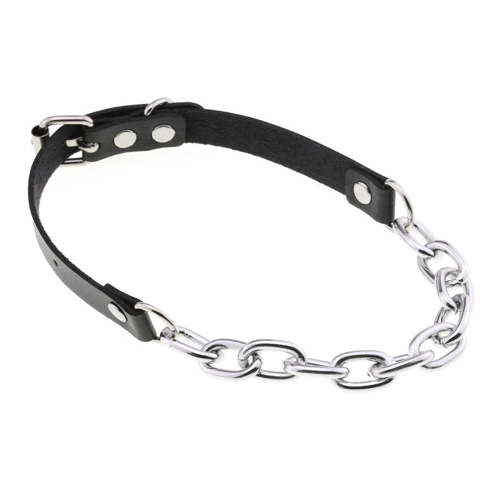 Gothic Metal Chain Choker Necklace - Green | Punk Lovers