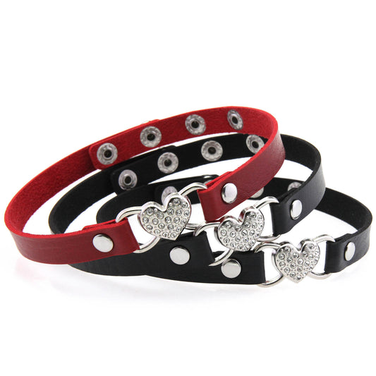 Punk Rivet Leather Choker - Punk Lovers