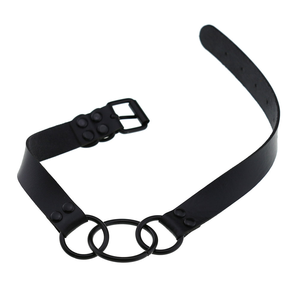 Punk Rivet Laser Luminous Choker - Green | Punk Lovers