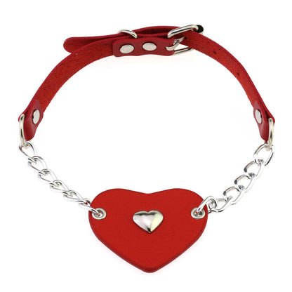 Punk Gothic Leather Choker Necklace - Black | Punk Lovers