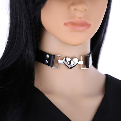 Alternative Punk Heart Pendant Necklace - Red | Punk Lovers