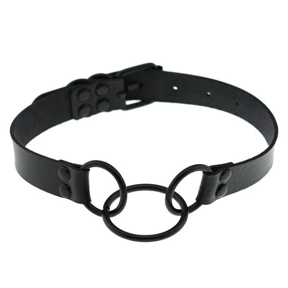 Punk Rivet Laser Luminous Choker - Purple | Punk Lovers