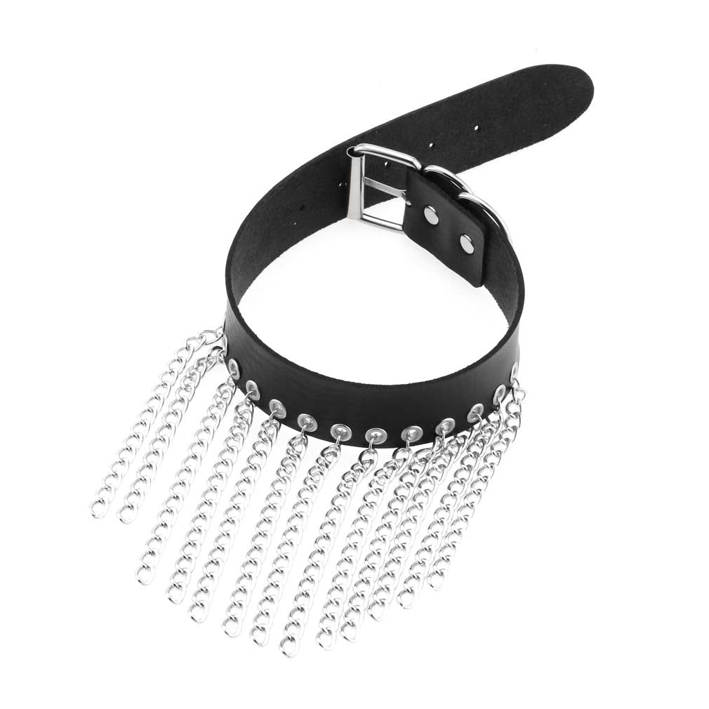 Punk Geometric Spike Ring Choker - Green | Punk Lovers