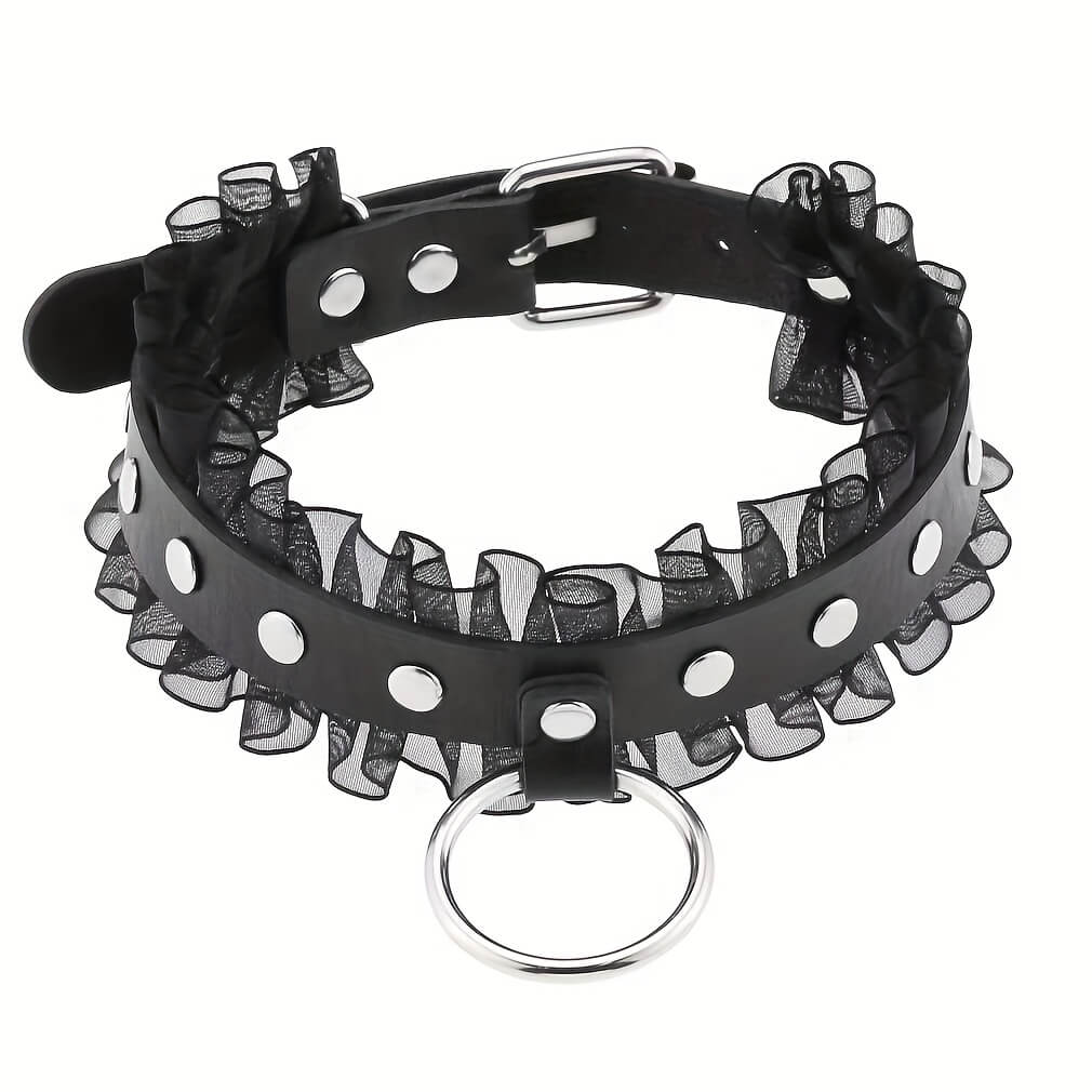 Punk Lace-Edge Design Collar