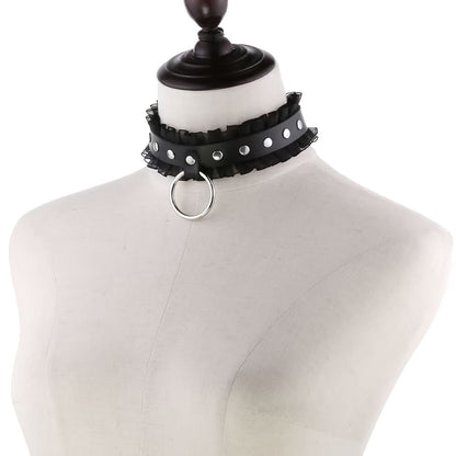 Punk Lace-Edge Design Collar