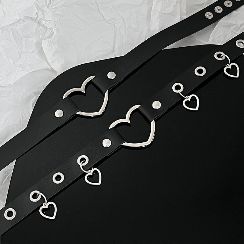 Punk Multiple Heart Collars - Punk Lovers