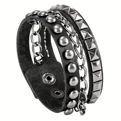 Punk Star Skull Stud Bracelets - Punk Lovers