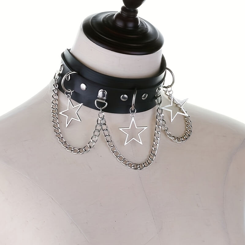 Punk Star with Chain Choker