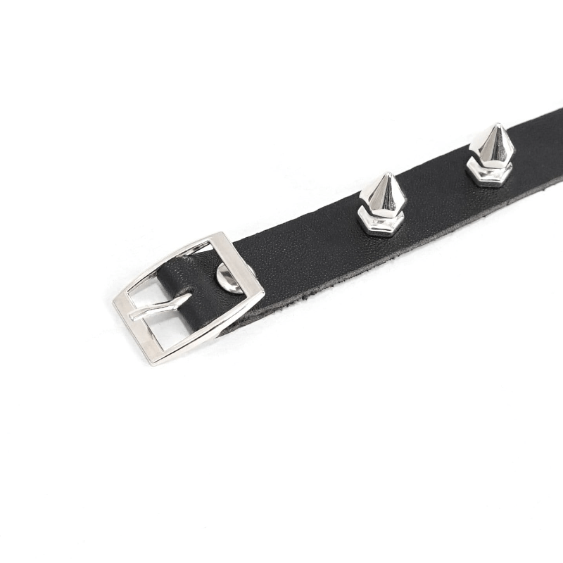 Women's Punk Black Spike Studded Neck Collar Choker - Punk Lovers
