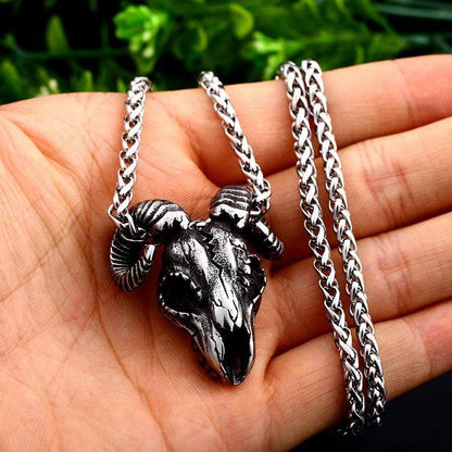 Men's Punk Sheepshead Necklaces - Punk Lovers