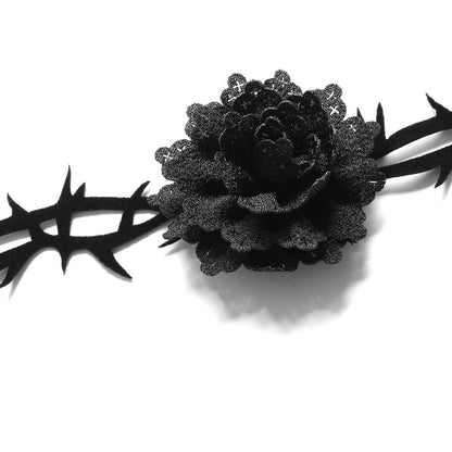 Women's Gothic Floral Thorn Choker - Punk Lovers