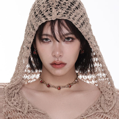 Women's Gothic Rhinestone Necklace - Punk Lovers