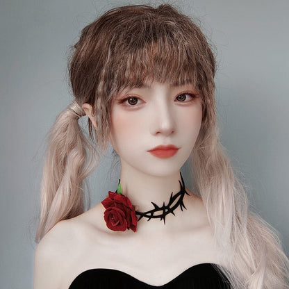 Women's Gothic Rose Thorn Choker - Punk Lovers