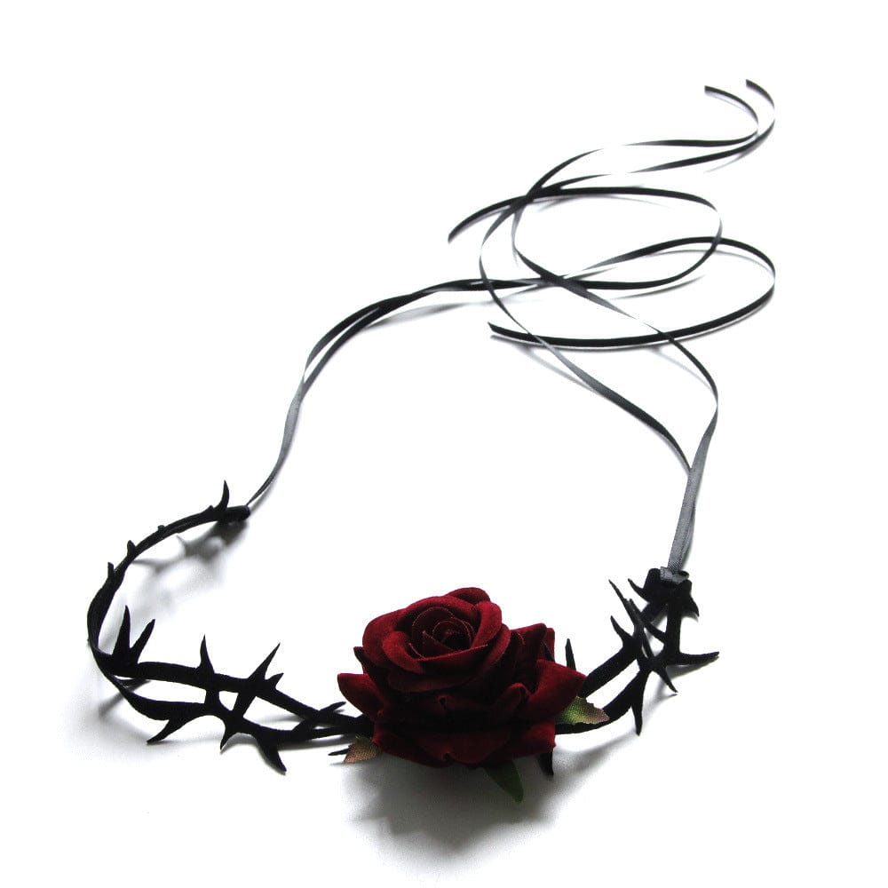 Women's Gothic Rose Thorn Choker - Punk Lovers