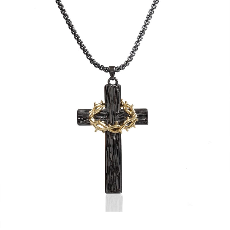 Women's Punk Cross Thorns Necklace - Punk Lovers