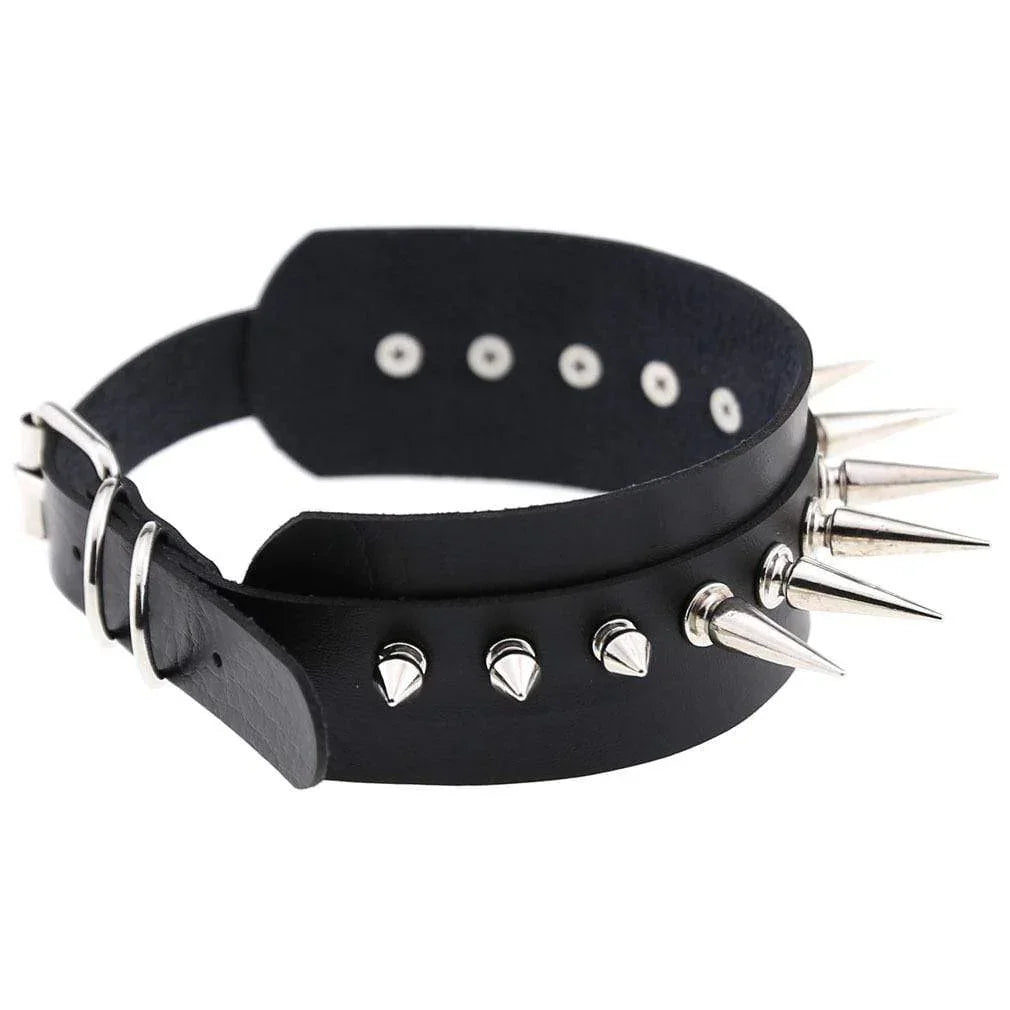 Women's Punk Long Rivets Chokers - Punk Lovers