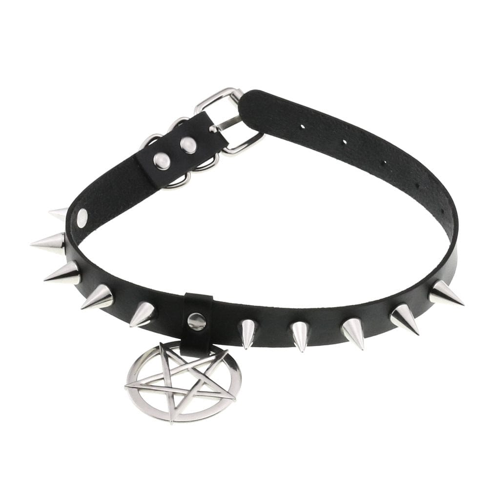 Women's Punk Star Studded Choker - Punk Lovers