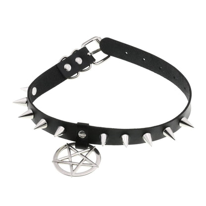 Women's Punk Star Studded Choker - Punk Lovers